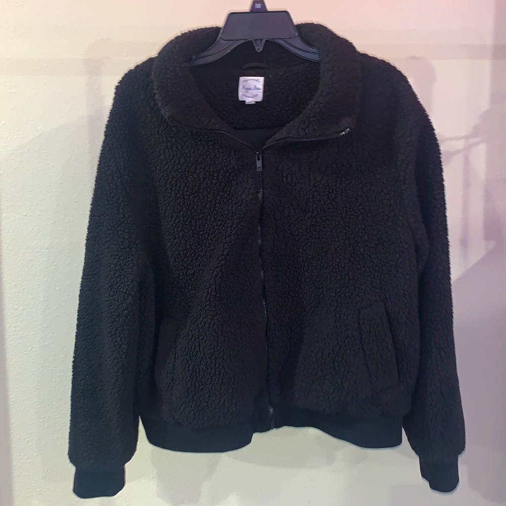 Black teddy jacket size xl
